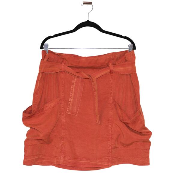 Anthropologie Dresses & Skirts - Anthropologie Nantes Mini Skirt Orange Size XL NWT